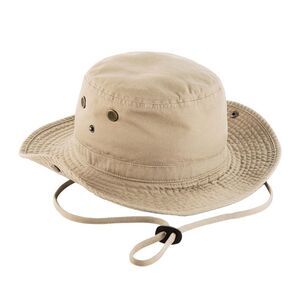 Beechfield Unisex Adult Outback Leather Lined Panama Hat / Pebble